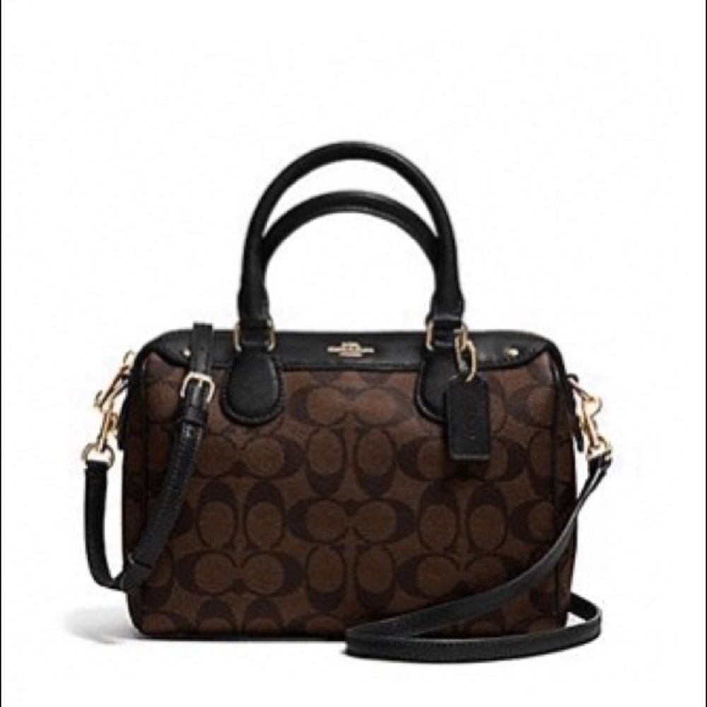 Coach mini Bennett satchel in signature print